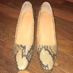Ralph Lauren Size 10 Snakeskin Heels